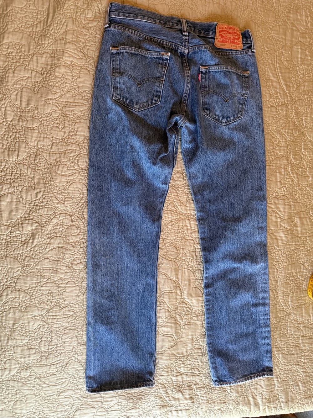 Vintage Levi’s 501 Button Fly Jeans Distressed Grunge 90s Straight Leg USA - Picture 5 of 13